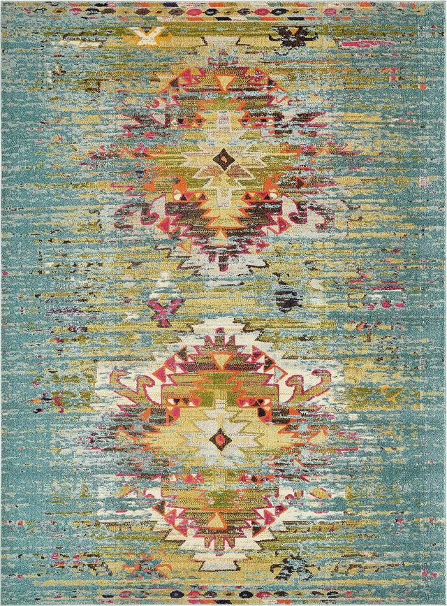 Turquoise 9' x 12' 2 Vita Rectangle Area Rug