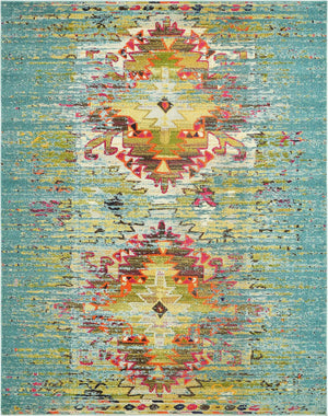 Turquoise 8' x 10' Vita Rectangle Area Rug