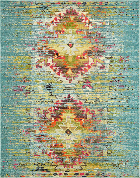 Turquoise 8' x 10' Vita Rectangle Area Rug