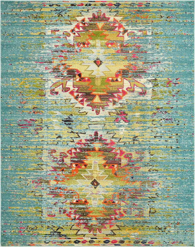 Turquoise 8' x 10' Vita Rectangle Area Rug