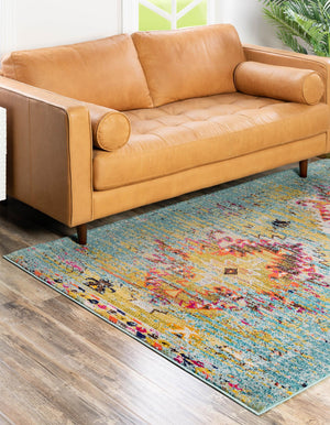 Turquoise 9' 10 x 13' 1 Vita Rectangle Area Rug