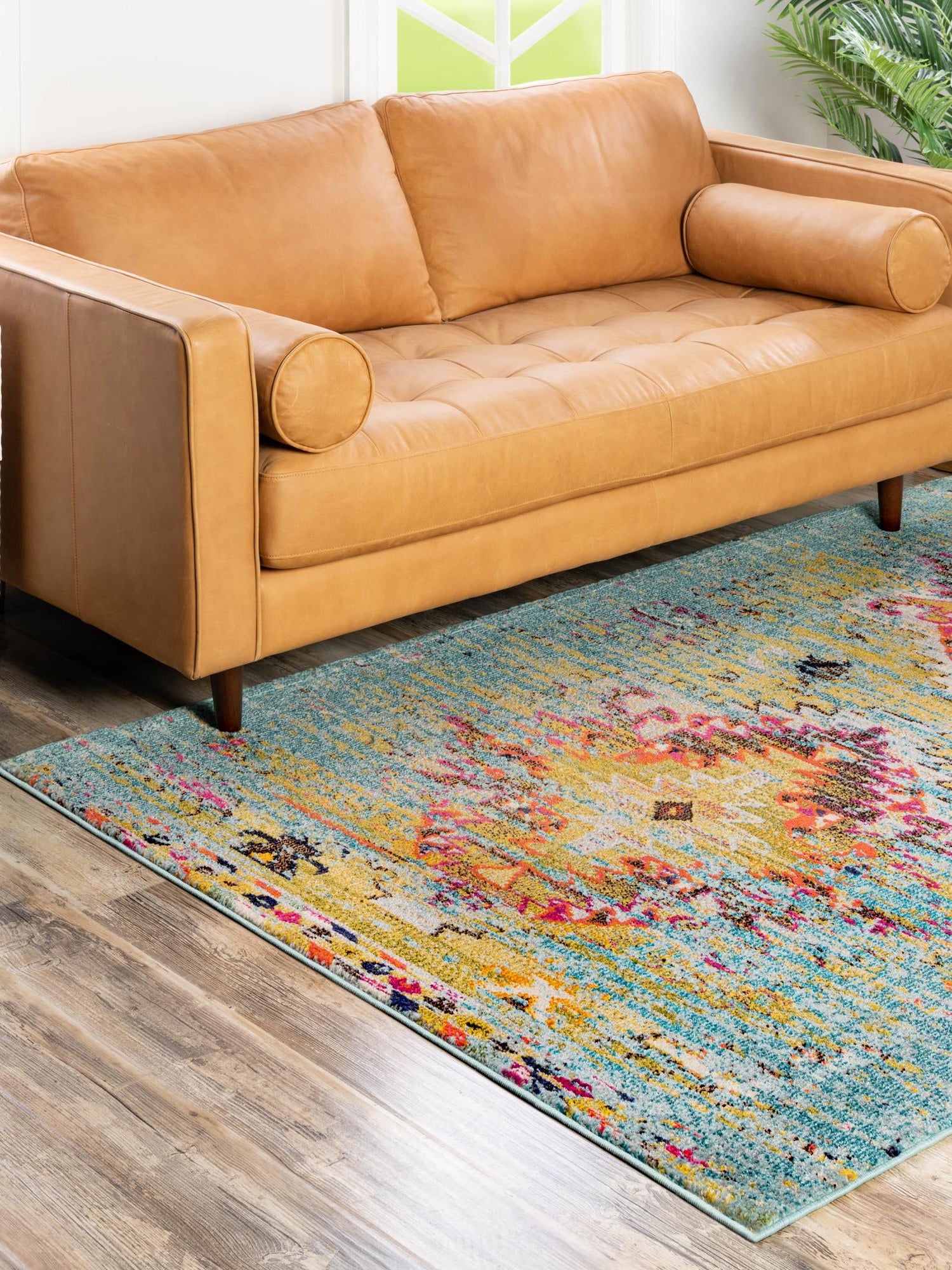 Turquoise 9' x 12' 2 Vita Rectangle Area Rug