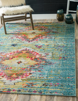 Turquoise 10' 6 x 16' 5 Vita Rectangle Area Rug