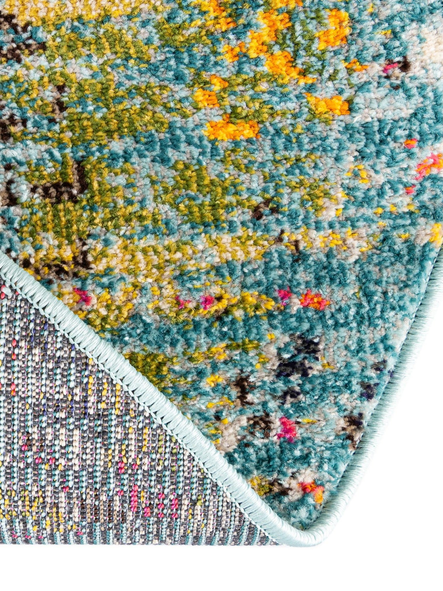 Turquoise 6' 1 x 6' 1 Vita Round Area Rug