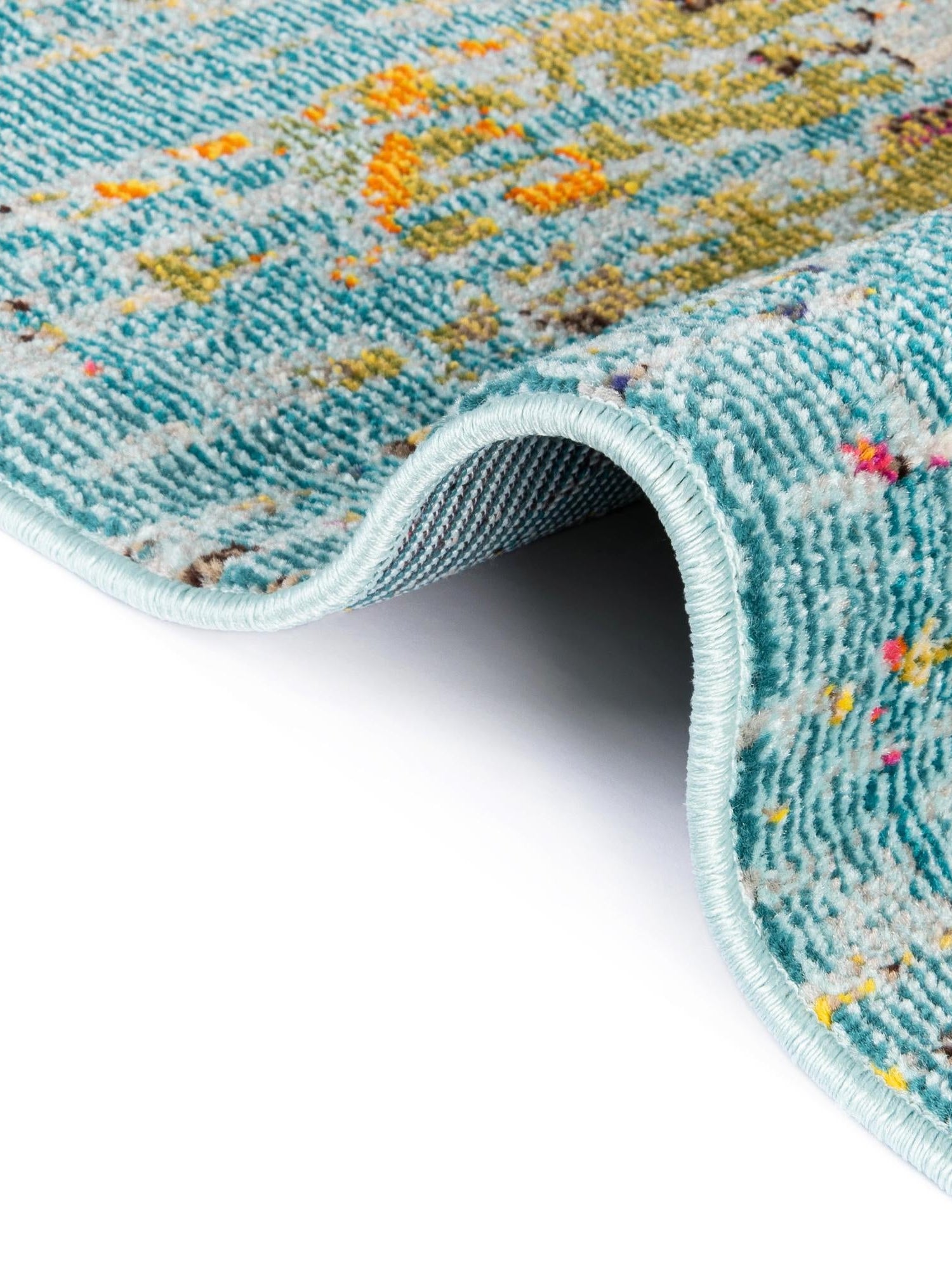 Turquoise 2' 7 x 10' Vita Runner Area Rug