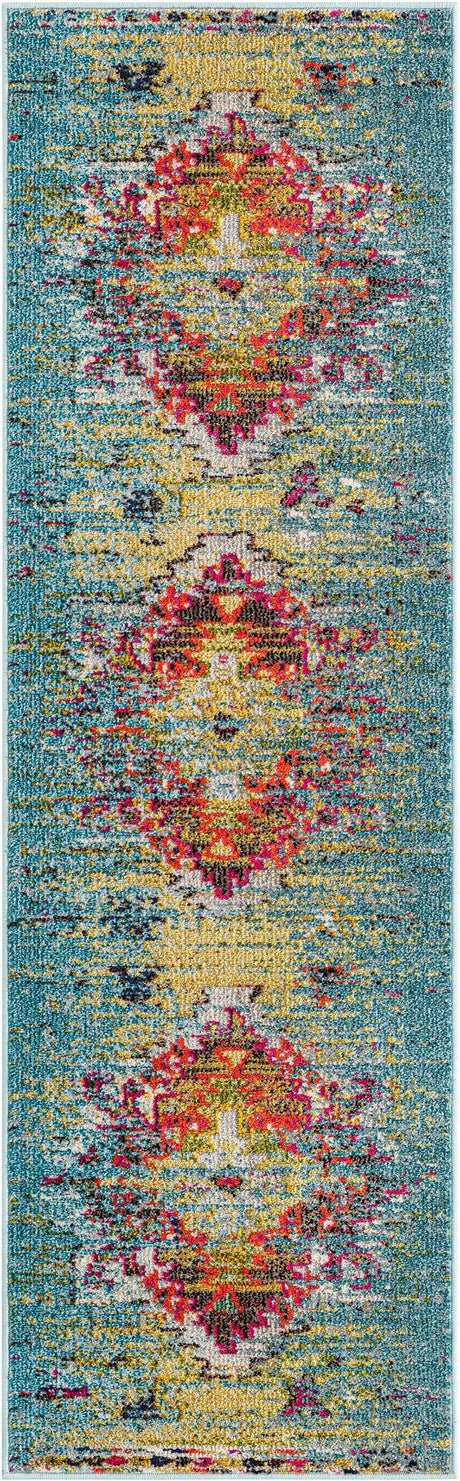 Turquoise 2' x 6' 9 Vita Runner Area Rug