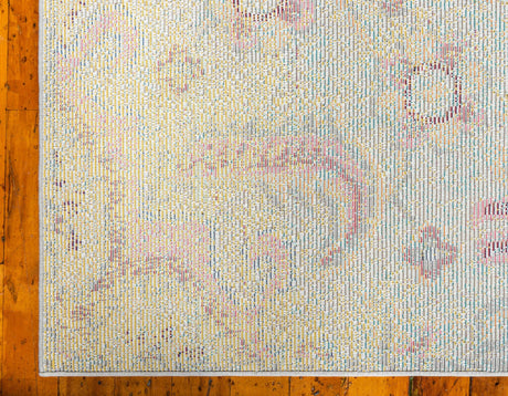 Yellow 10' 6 x 16' 5 Vita Rectangle Area Rug Colorful Vivid Vintage Style Modern Indoor Easy Clean Durable Carpet Mat for Home Interior Design for Sale at Rug Engine