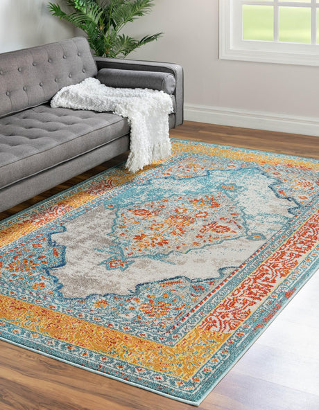 Blue 2' 2 x 3' 1 Vita Rectangle Area Rug