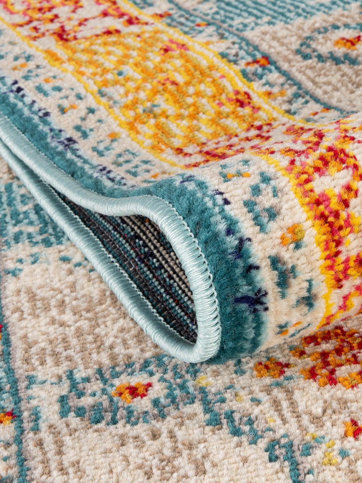 Blue 4' 1 x 4' 1 Vita Round Area Rug