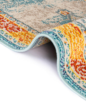 Blue 2' 7 x 10' Vita Runner Area Rug