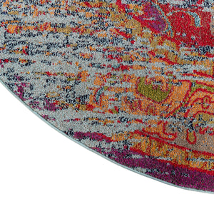 Blue 4' 1 x 4' 1 Vita Round Rug