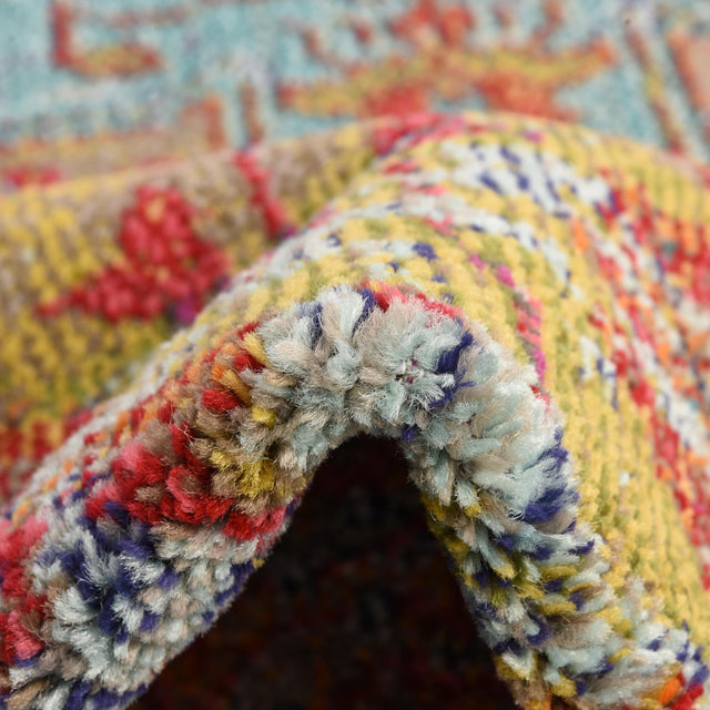 Blue 4' 1 x 4' 1 Vita Round Rug