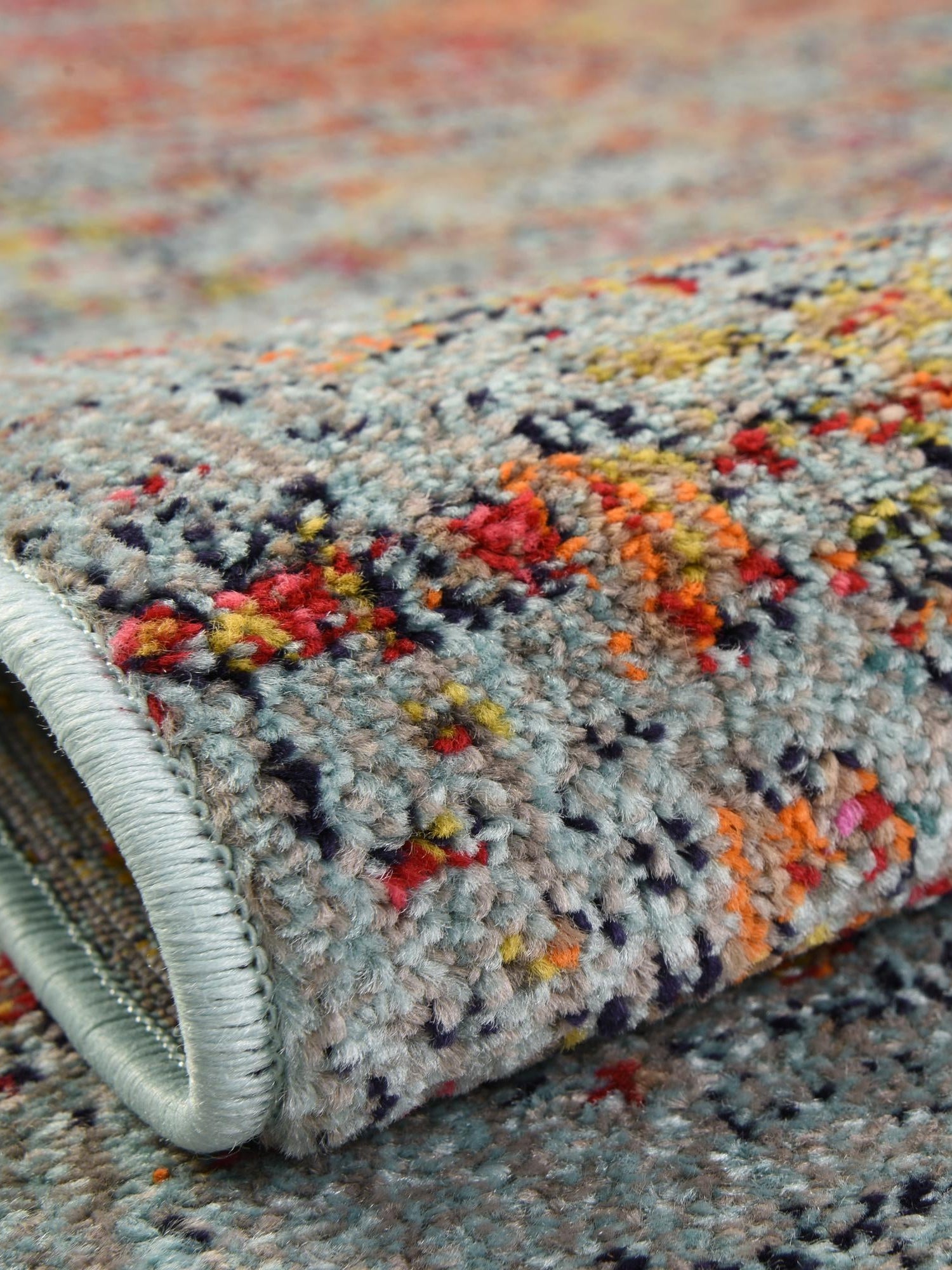 Blue 2' 7 x 10' Vita Runner Area Rug