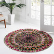 Multicolor 8' x 8' Vita Round Area Rug