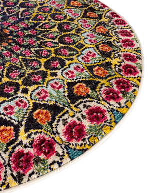 Multicolor 8' x 8' Vita Round Area Rug