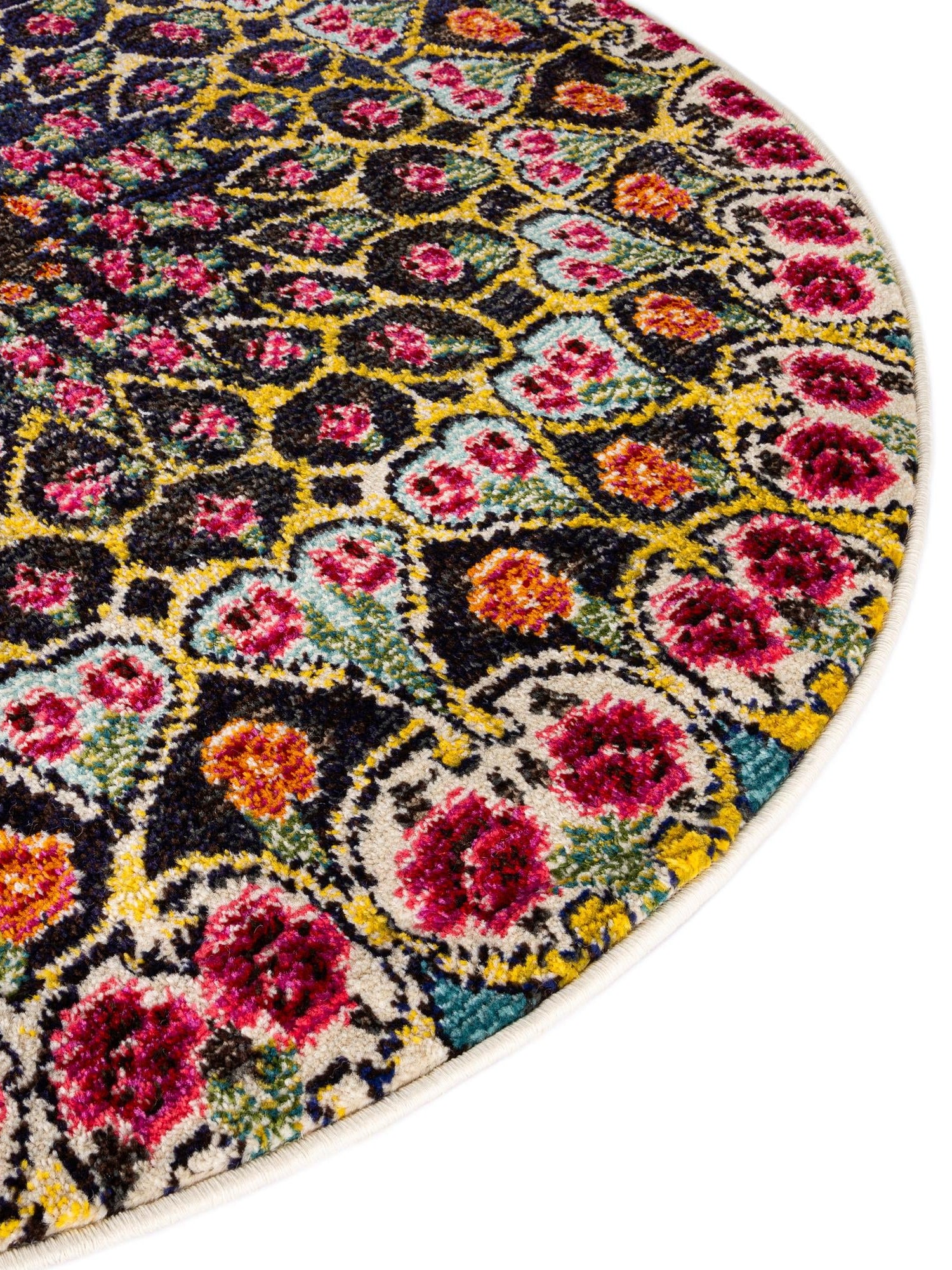 Multicolor 4' 1 x 4' 1 Vita Round Area Rug