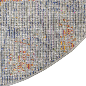 Gray 8' x 8' Vita Round Area Rug