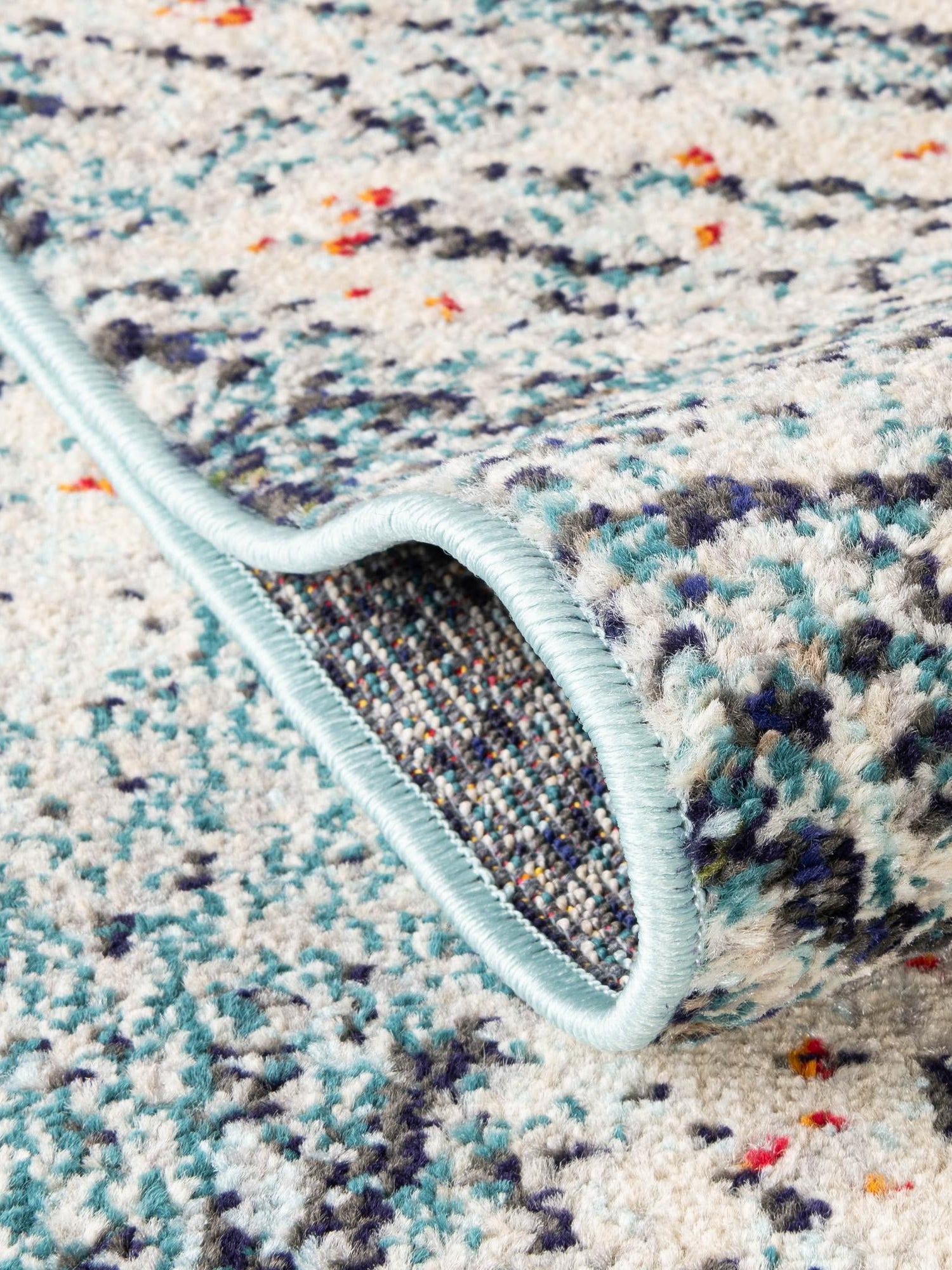 Blue 4' 1 x 4' 1 Vita Round Area Rug