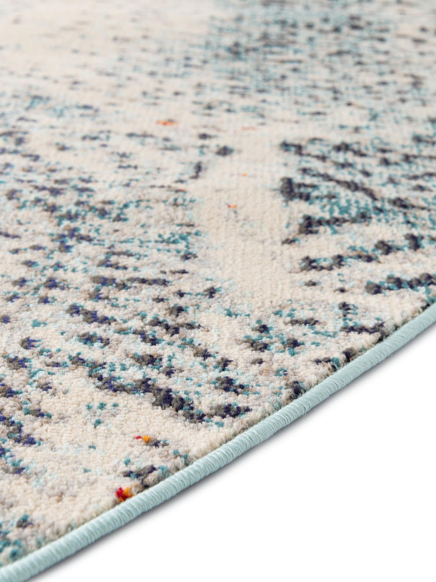 Blue 4' 1 x 4' 1 Vita Round Area Rug