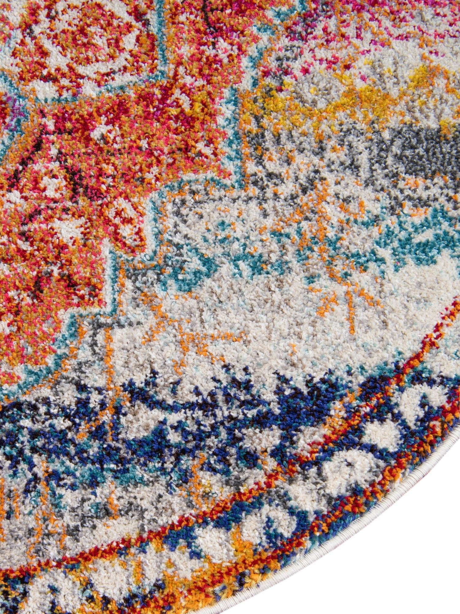 Multicolor 4' 1 x 4' 1 Vita Round Area Rug