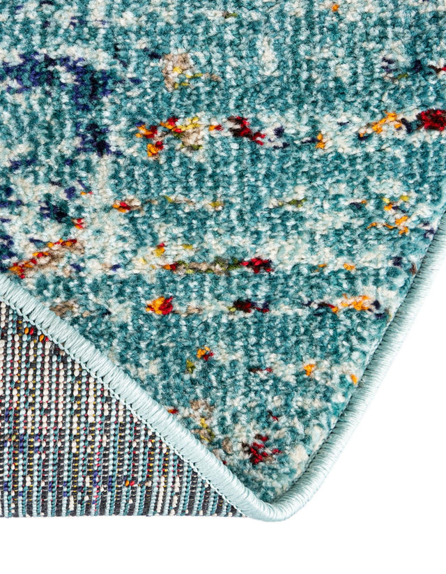 Turquoise 8' x 8' Vita Round Area Rug