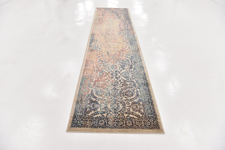 Beige 3' x 13' 1 Oslo Runner Area Rug 100% Polypropylene Traditional Classic Vintage Distressed Carpet for Indoor Home Decor for Sale at Rug Engine