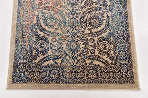 Beige 3' x 13' 1 Oslo Runner Area Rug 100% Polypropylene Traditional Classic Vintage Distressed Carpet for Indoor Home Decor for Sale at Rug Engine