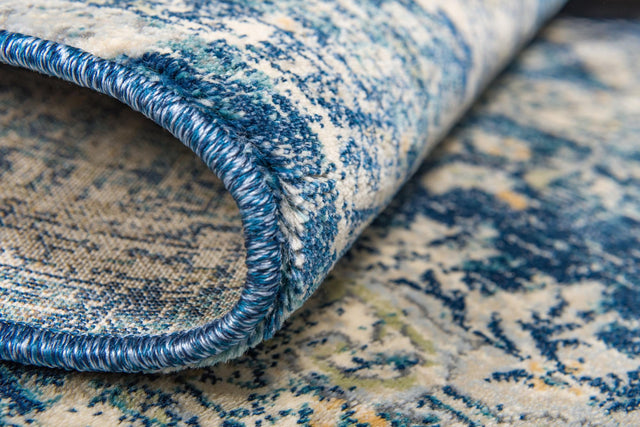 Navy Blue 5' 1 x 8' Oslo Rectangle Area Rug 100% Polypropylene Traditional Classic Vintage Distressed Carpet for Indoor Home Decor for Sale at Rug Engine