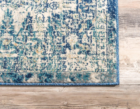 Navy Blue 5' 1 x 8' Oslo Rectangle Area Rug 100% Polypropylene Traditional Classic Vintage Distressed Carpet for Indoor Home Decor for Sale at Rug Engine