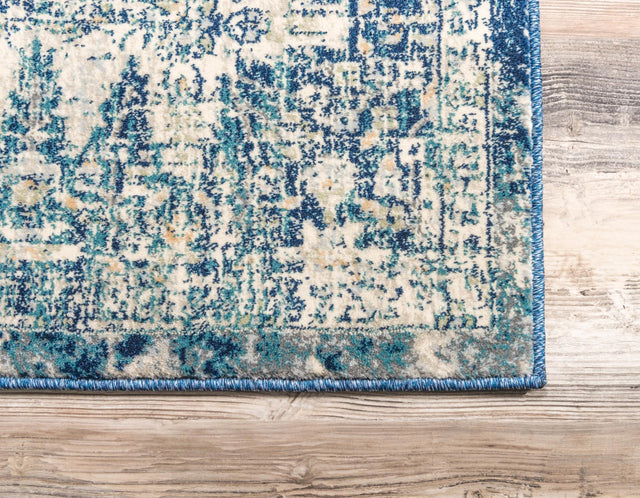Navy Blue 5' 1 x 8' Oslo Rectangle Area Rug 100% Polypropylene Traditional Classic Vintage Distressed Carpet for Indoor Home Decor for Sale at Rug Engine