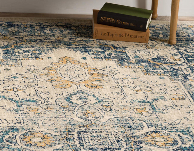 Beige 5' 1 x 8' Oslo Rectangle Area Rug 100% Polypropylene Traditional Classic Vintage Distressed Carpet for Indoor Home Decor for Sale at Rug Engine