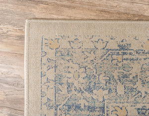 Beige 5' 1 x 8' Oslo Rectangle Area Rug 100% Polypropylene Traditional Classic Vintage Distressed Carpet for Indoor Home Decor for Sale at Rug Engine