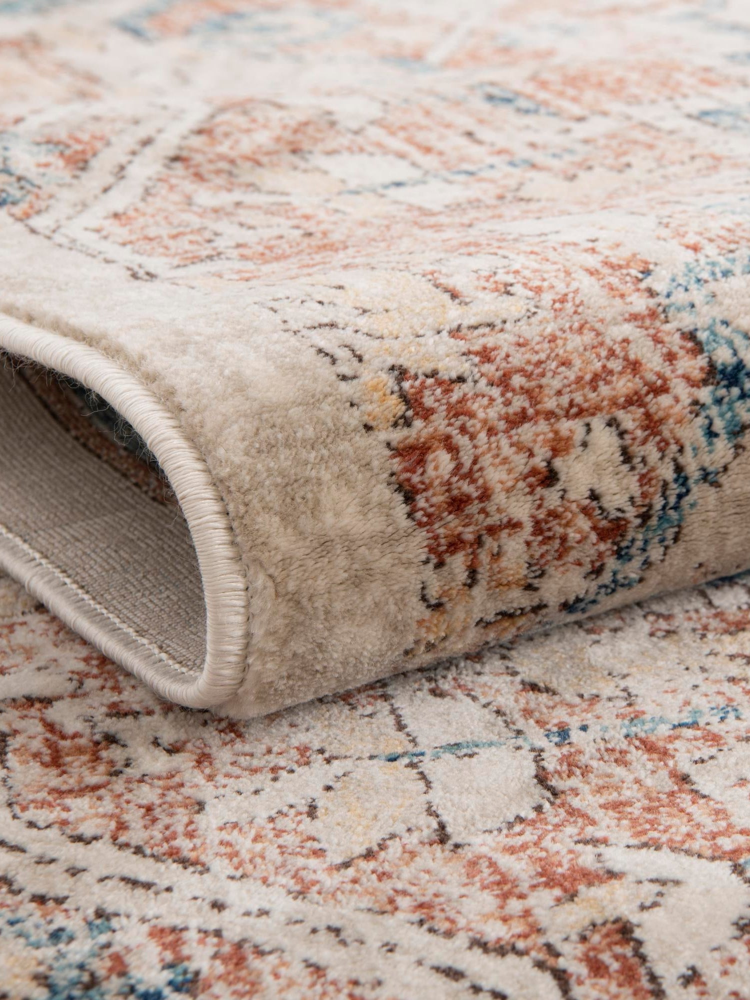 Beige 5' 1 x 8' Oslo Rectangle Area Rug 100% Polypropylene Traditional Classic Vintage Distressed Carpet for Indoor Home Decor for Sale at Rug Engine