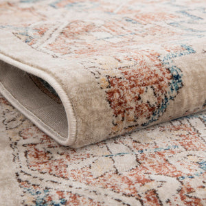 Beige 5' 1 x 8' Oslo Rectangle Area Rug 100% Polypropylene Traditional Classic Vintage Distressed Carpet for Indoor Home Decor for Sale at Rug Engine