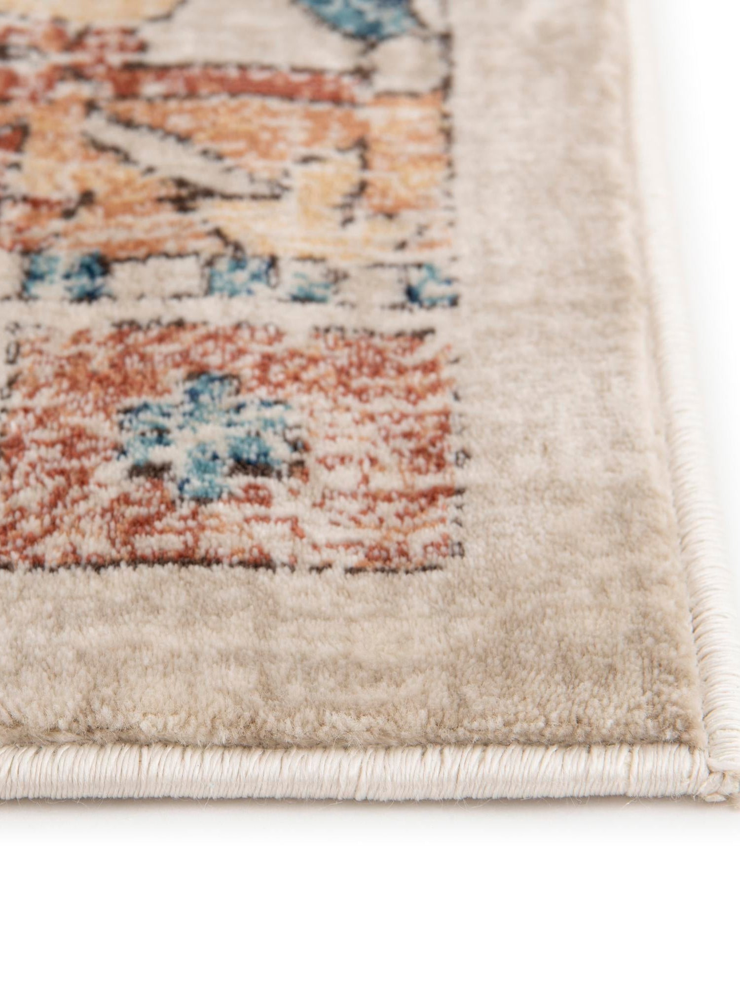 Beige 5' 1 x 8' Oslo Rectangle Area Rug 100% Polypropylene Traditional Classic Vintage Distressed Carpet for Indoor Home Decor for Sale at Rug Engine