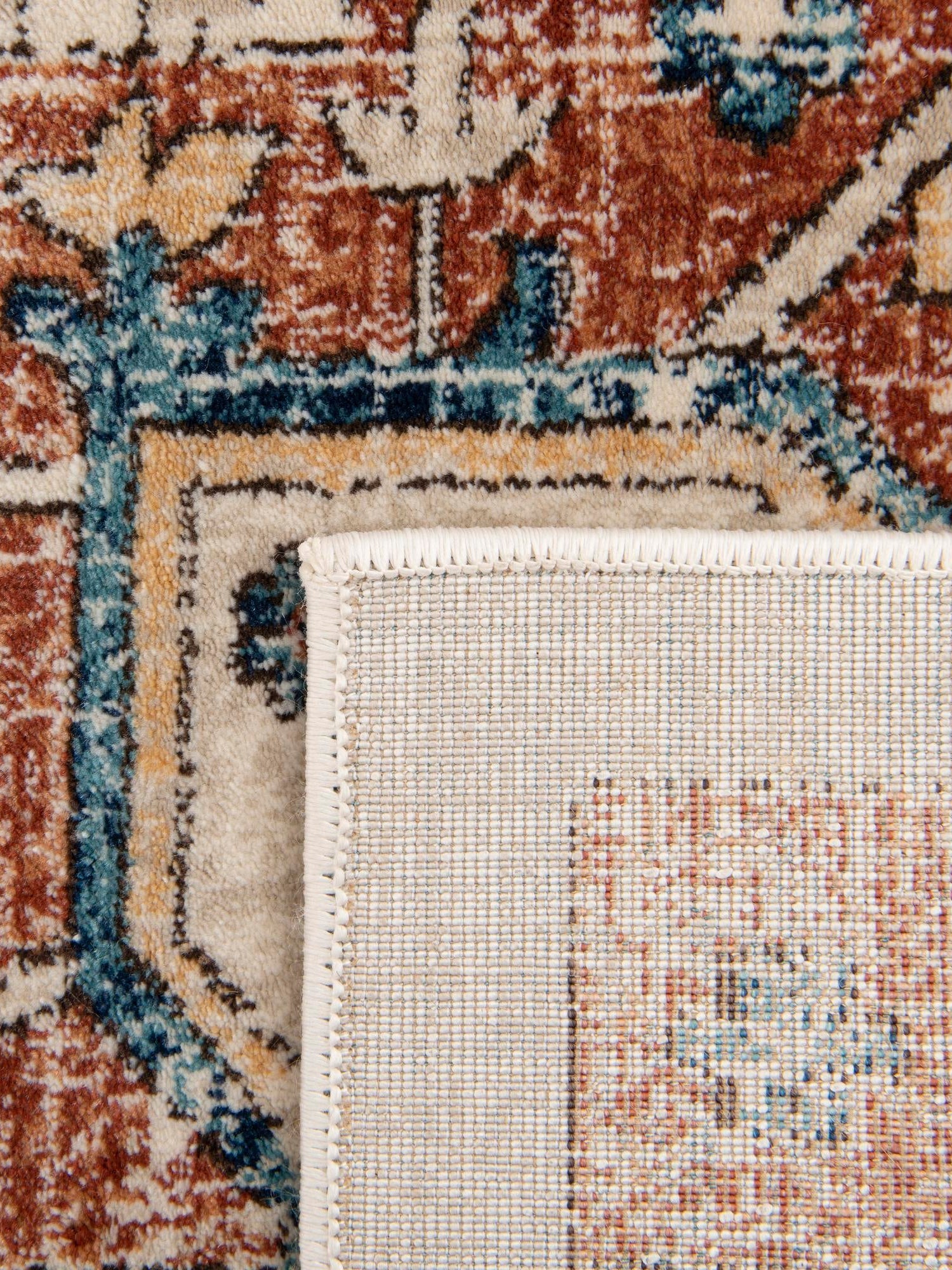 Beige 5' 1 x 8' Oslo Rectangle Area Rug 100% Polypropylene Traditional Classic Vintage Distressed Carpet for Indoor Home Decor for Sale at Rug Engine