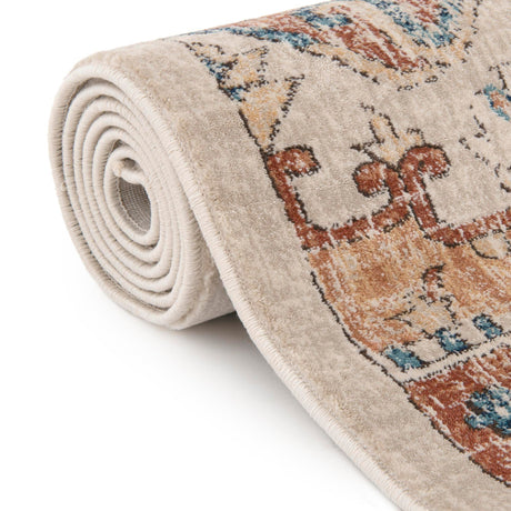 Beige 2' 7 x 10' Oslo Runner Area Rug 100% Polypropylene Traditional Classic Vintage Distressed Carpet for Indoor Home Decor for Sale at Rug Engine