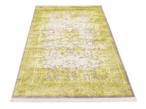 Light Green 4' 1 x 6' 1 New Classical Rectangle Area Rug 70% Polypropylene & 30% Polyester Traditional Vintage Distressed Carpet for Interior Design Home Decor for Sale at Rug Engine