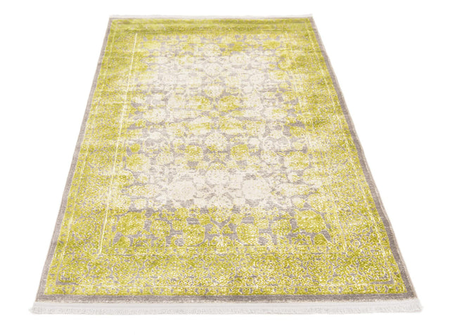 Light Green 4' 1 x 6' 1 New Classical Rectangle Area Rug 70% Polypropylene & 30% Polyester Traditional Vintage Distressed Carpet for Interior Design Home Decor for Sale at Rug Engine