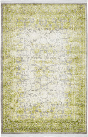 Light Green 4' 1 x 6' 1 New Classical Rectangle Area Rug 70% Polypropylene & 30% Polyester Traditional Vintage Distressed Carpet for Interior Design Home Decor for Sale at Rug Engine