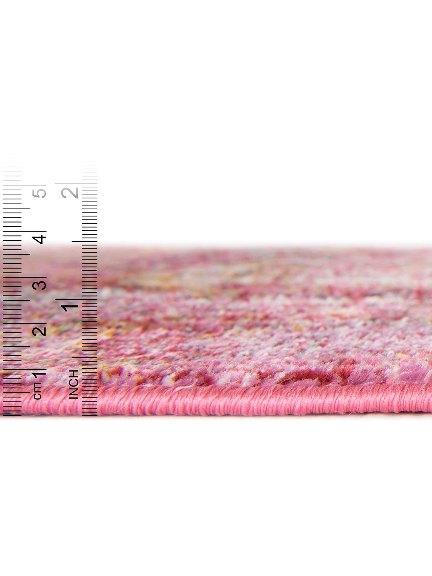 Pink 5' 5 x 8' Baracoa Rectangle Area Rug Discounted Clearance Final Sale 100% Polypropylene Distressed Vintage Living Dining Room Office Traditional Carpet for Sale at Rug Engine