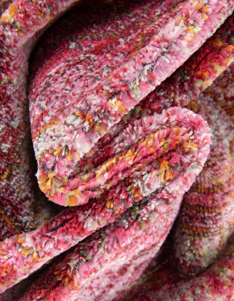 Pink 5' 5 x 8' Baracoa Rectangle Area Rug Discounted Clearance Final Sale 100% Polypropylene Distressed Vintage Living Dining Room Office Traditional Carpet for Sale at Rug Engine