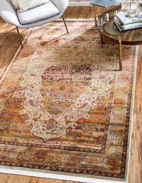 Cream 2' 2 x 3' 1 Baracoa Rectangle Area Rug 100% Polypropylene Distressed Vintage Living Dining Room Office Traditional Carpet for Sale at Rug Engine