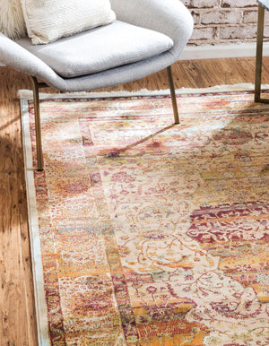 Cream 2' 2 x 3' 1 Baracoa Rectangle Area Rug 100% Polypropylene Distressed Vintage Living Dining Room Office Traditional Carpet for Sale at Rug Engine