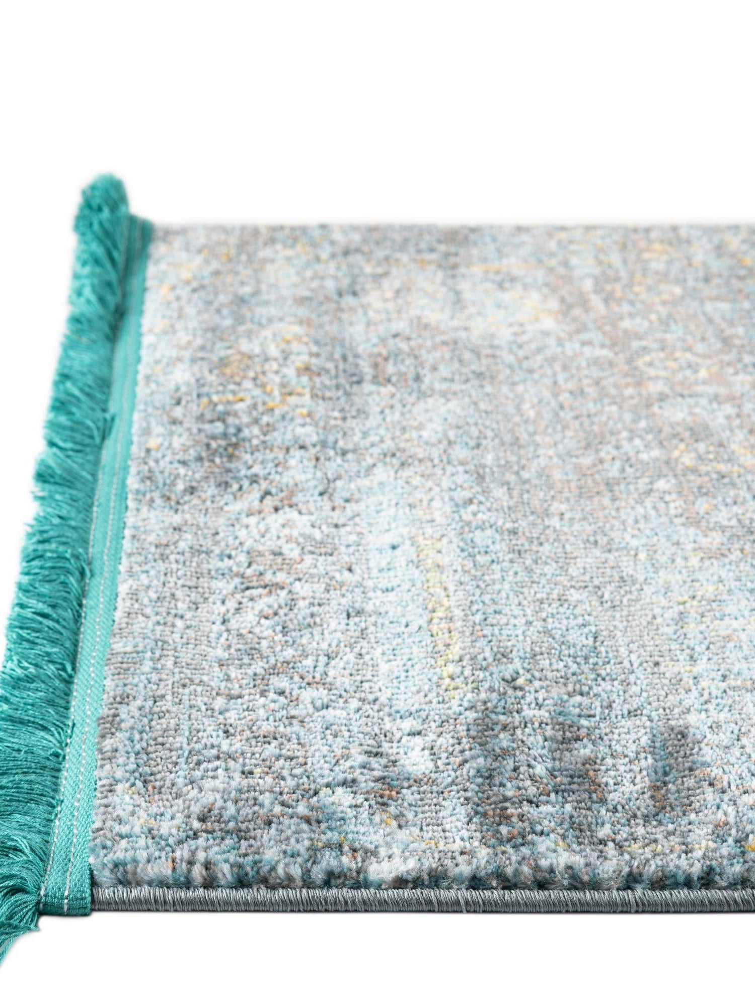 Turquoise 6' x 9' Baracoa Rectangle Area Rug 100% Polypropylene Distressed Vintage Living Dining Room Office Traditional Carpet for Sale at Rug Engine