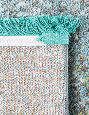 Turquoise 7' x 10' Baracoa Rectangle Area Rug 100% Polypropylene Distressed Vintage Living Dining Room Office Traditional Carpet for Sale at Rug Engine