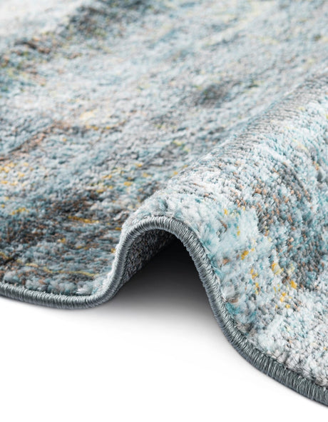 Turquoise 8' x 10' Baracoa Rectangle Area Rug 100% Polypropylene Distressed Vintage Living Dining Room Office Traditional Carpet for Sale at Rug Engine
