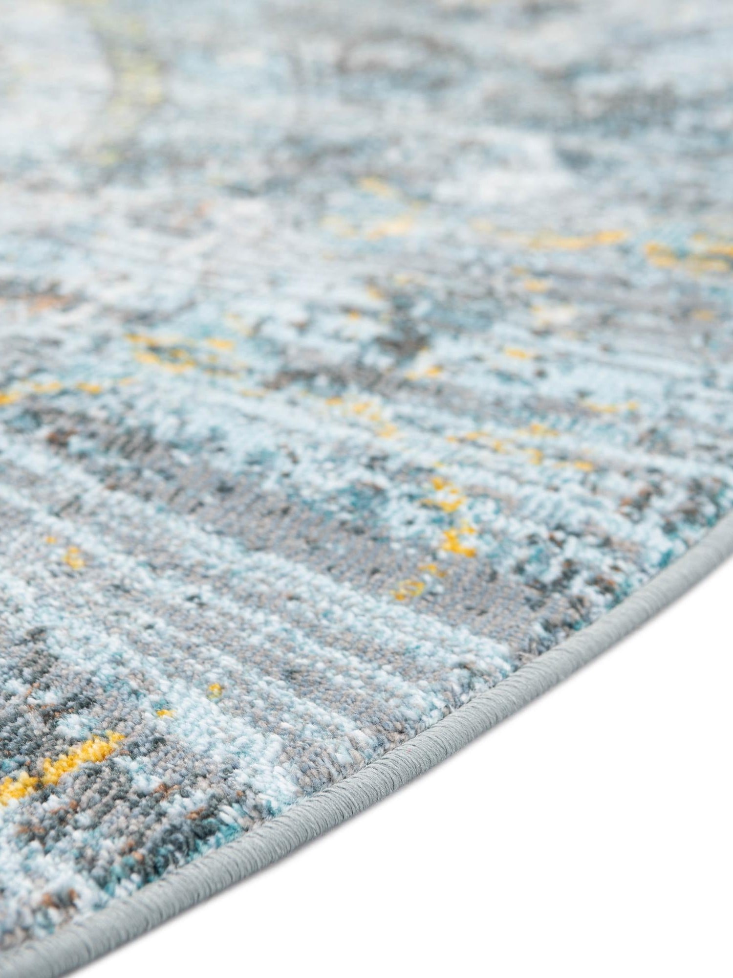 Turquoise 5' 5 x 5' 5 Baracoa Round Area Rug 100% Polypropylene Distressed Vintage Living Dining Room Office Traditional Carpet for Sale at Rug Engine