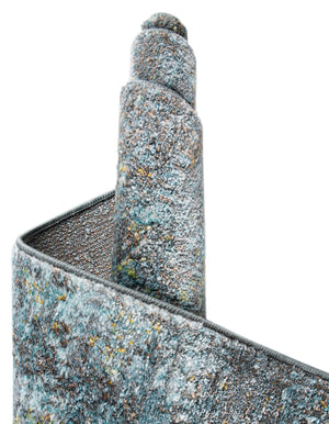 Turquoise 2' 2 x 6' 1 Baracoa Runner Area Rug 100% Polypropylene Distressed Vintage Living Dining Room Office Traditional Carpet for Sale at Rug Engine