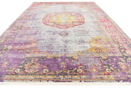Multicolor 10' x 13' 1 Baracoa Rectangle Area Rug 100% Polypropylene Distressed Vintage Living Dining Room Office Traditional Carpet for Sale at Rug Engine